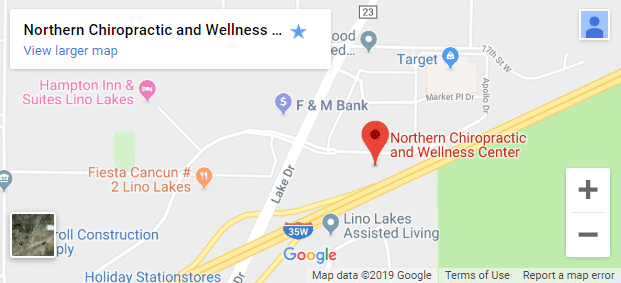 Map of Lino Lakes MN Chiropractors